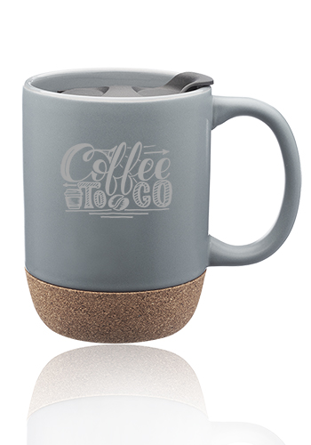 13 oz. Barista Ceramic Mugs with Cork Bottom 5