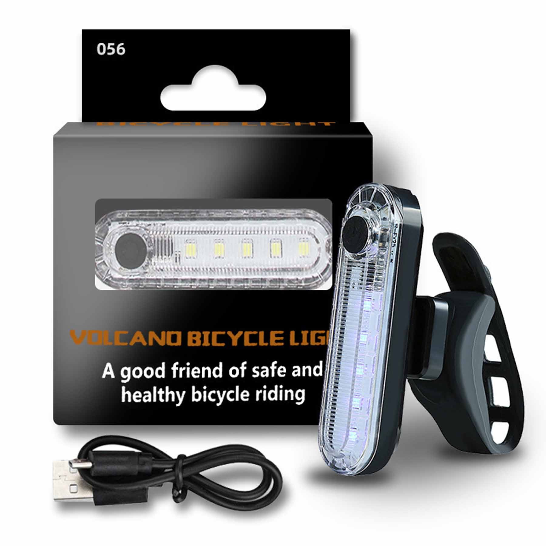 USB Rechargeable LED Bike Tail Light Safety Light 4