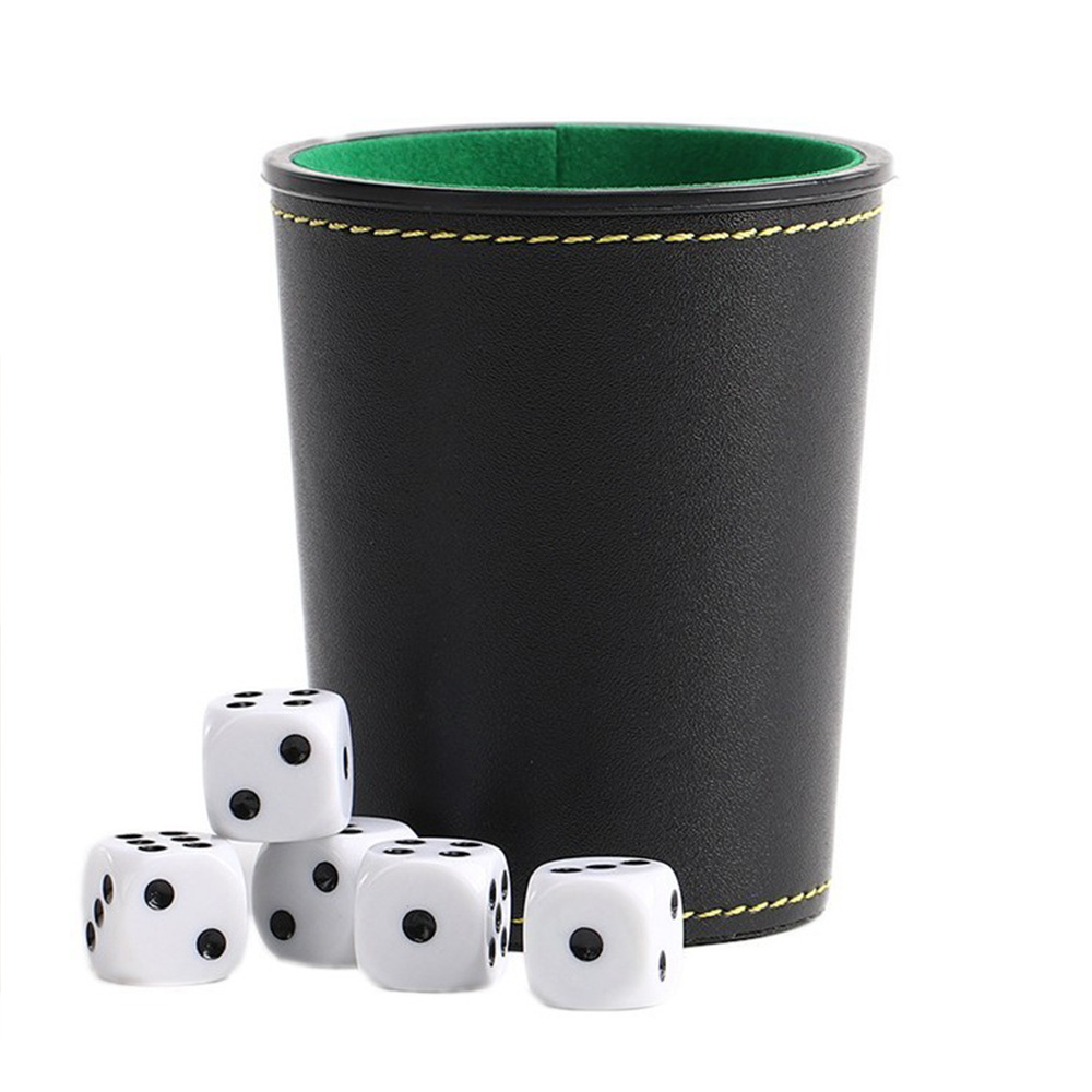 Quite PU Leather Dice Cup 1