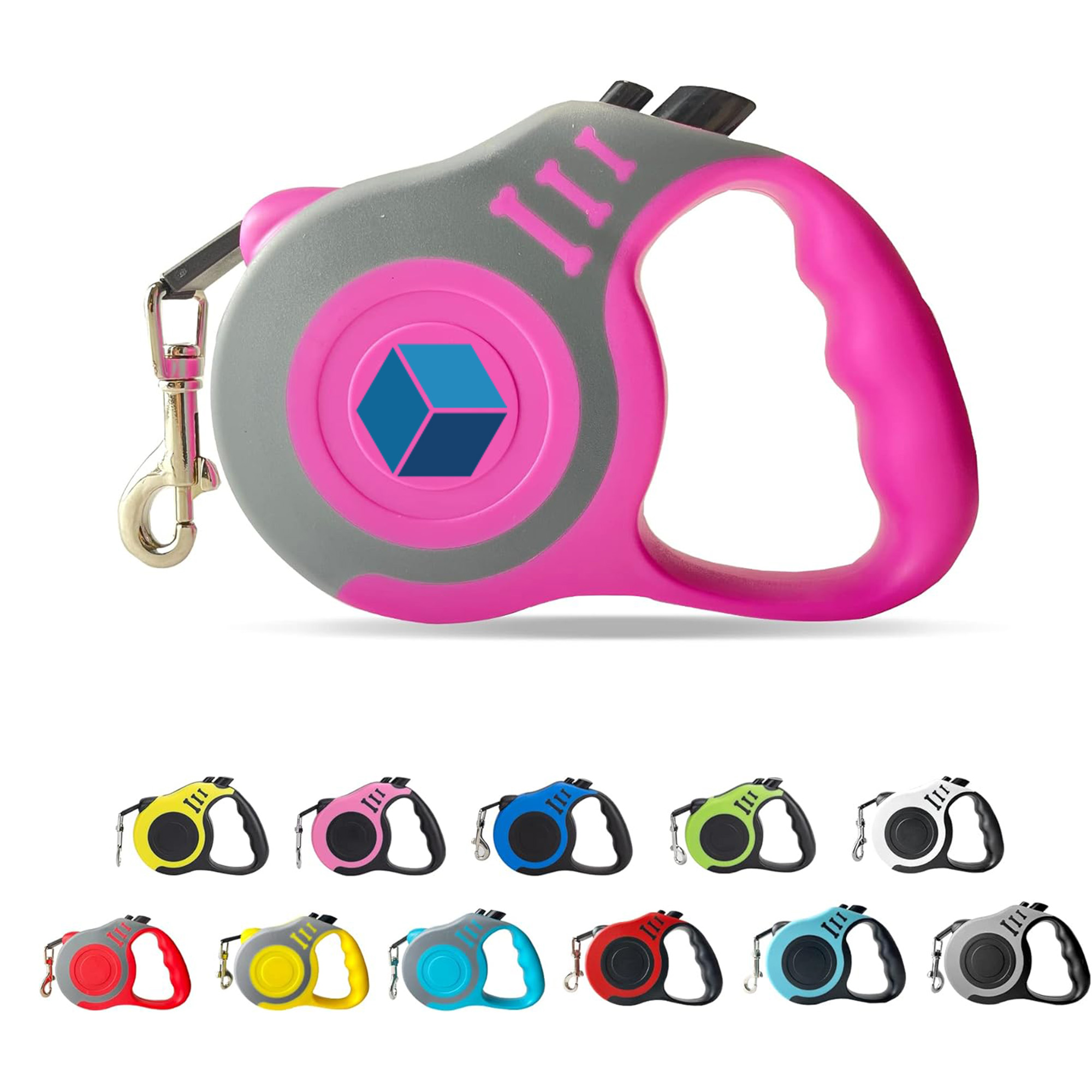Full Color Imprint Automatic Telescopic Tractor Dog Tape 1
