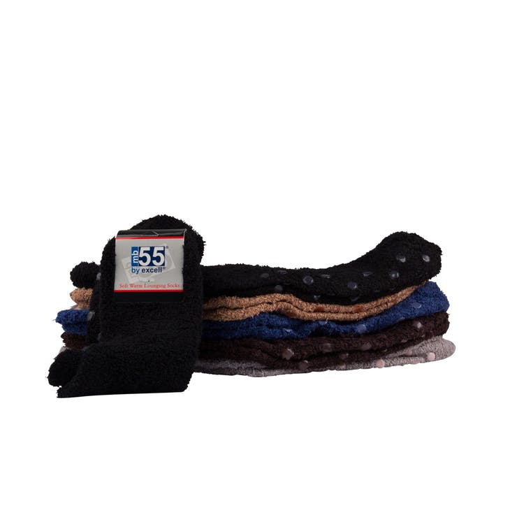 Adult Non-Slip Fuzzy Socks - Assorted Colors 2