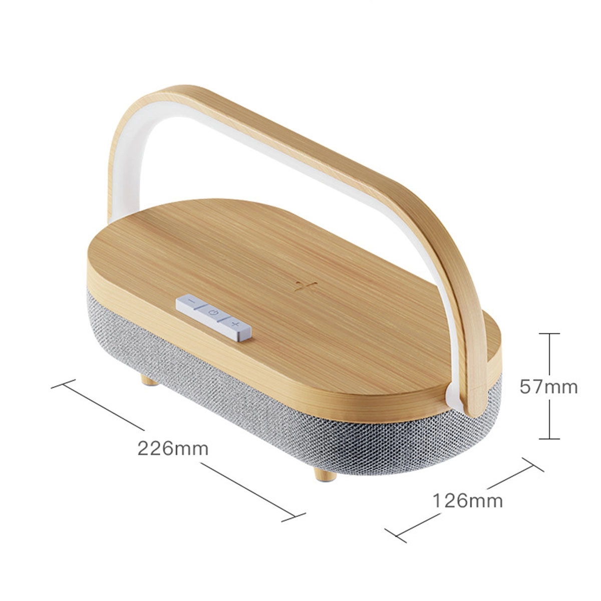 Wireless Charger LED Night Light Music Bedside Lamp 3