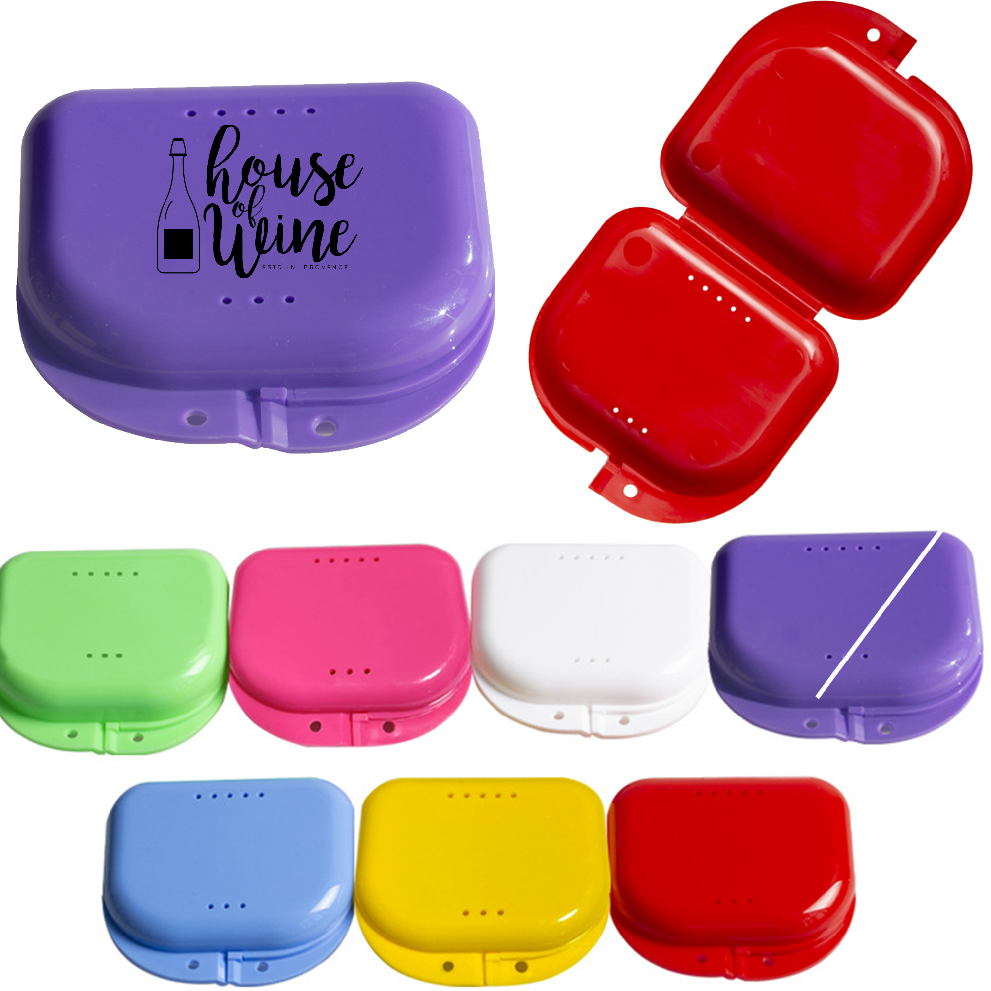 Orthodontic Retainer Case with Vent Holes Denture Box 3
