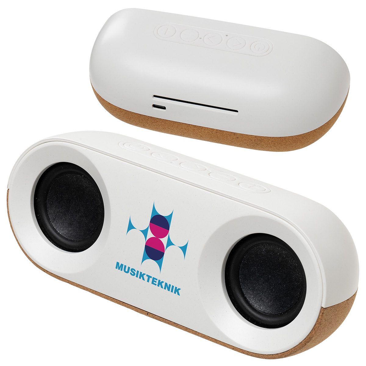 Ovation 10W Stereo Speaker Made With FSC® Cork & Recycled Plastic 7