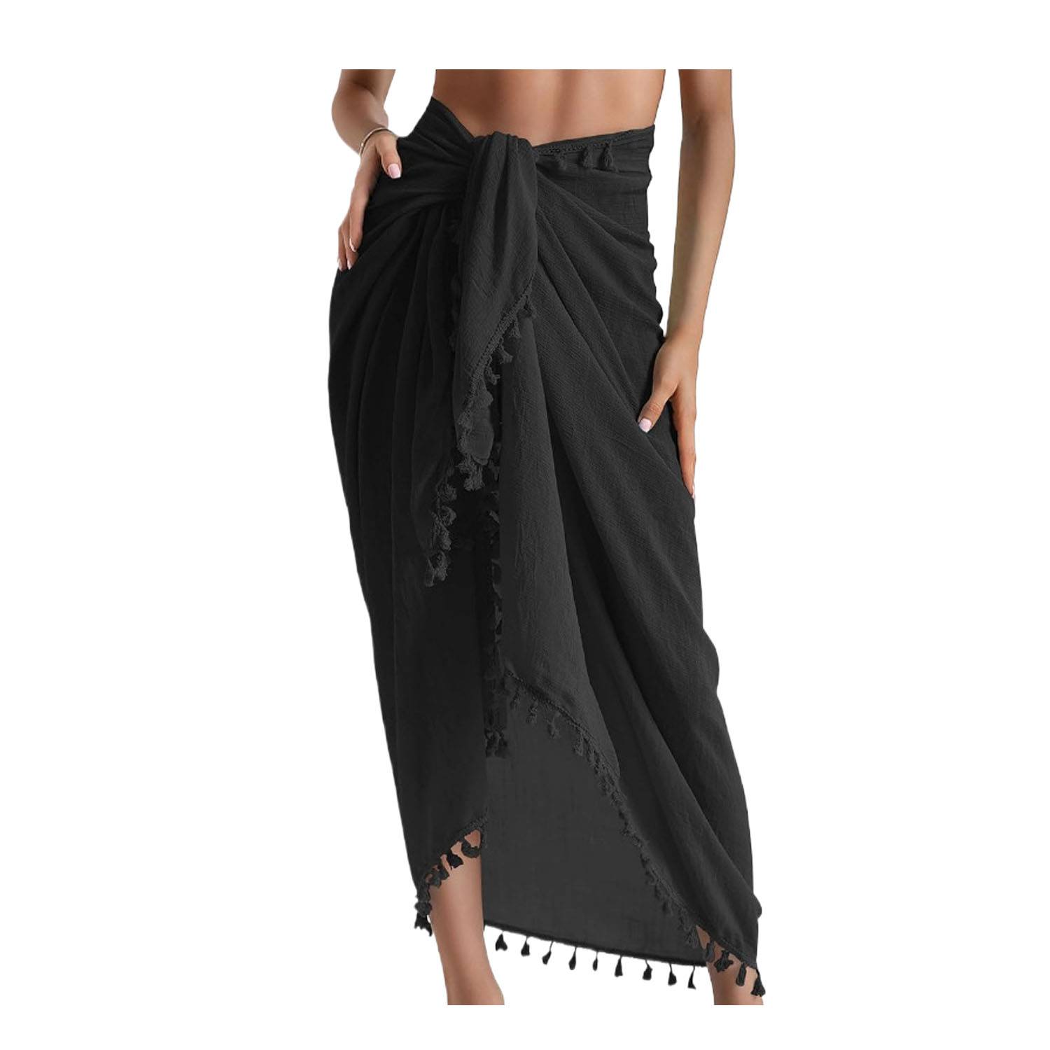 Women's Swimwear Beach Sarong Cover Up w/ Tassel 2