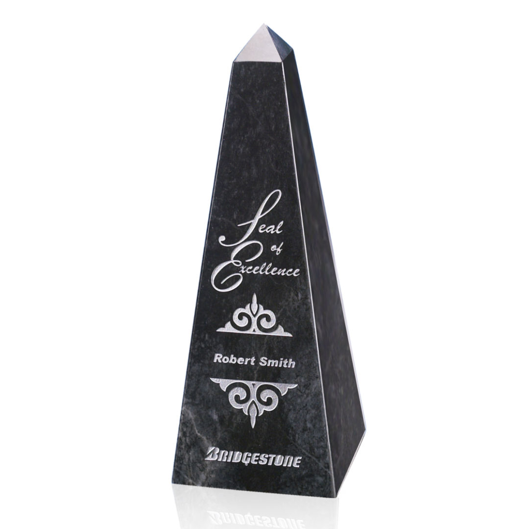 Marble Obelisk Award - Black 3