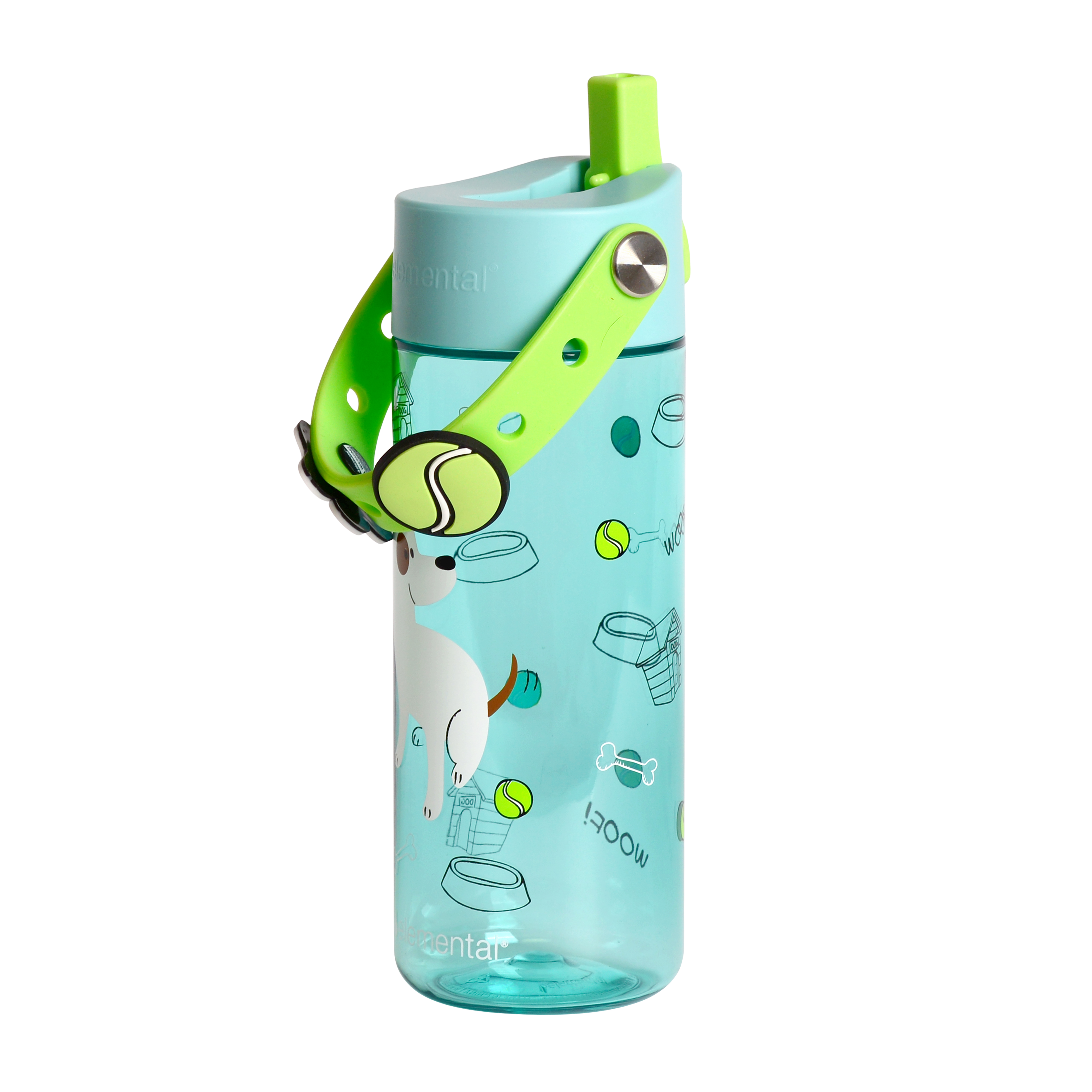 Elemental® Splash Charm 18oz Tritan Water Bottle - with Drinking Spout and Straw 30