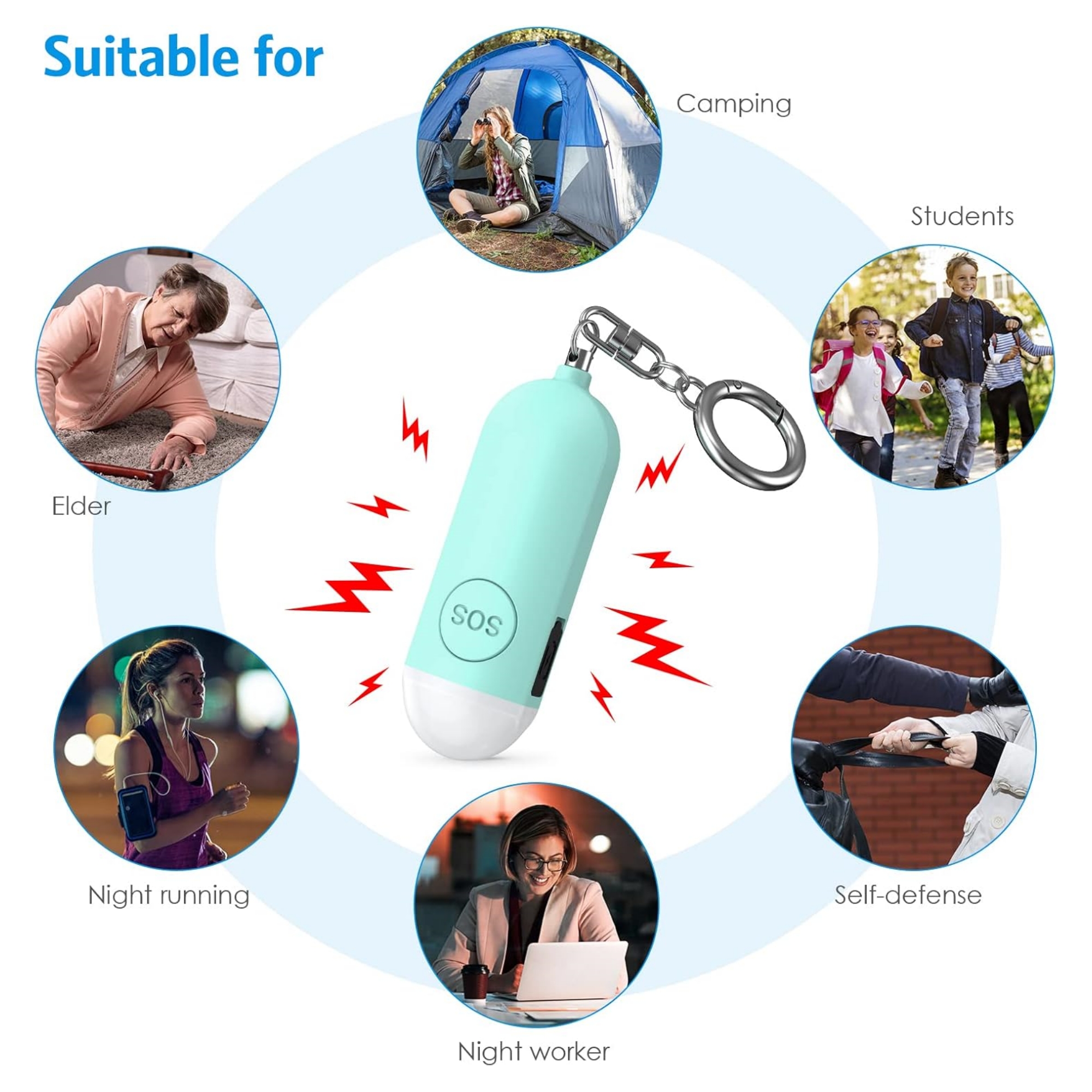 Rechargable Personal Safety Alarm 4