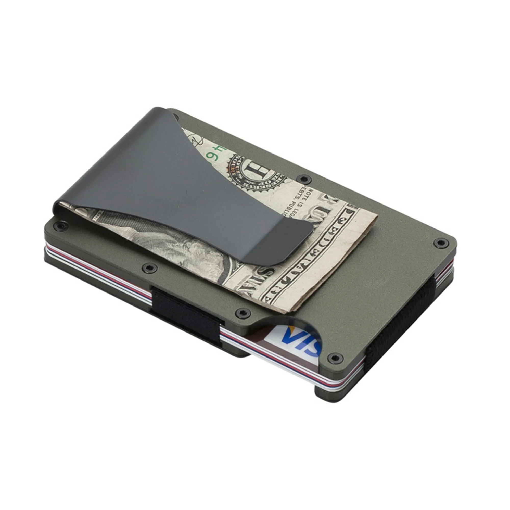 Aluminum Alloy Wallet RFID Blocking Anti-theft Card Holder 2