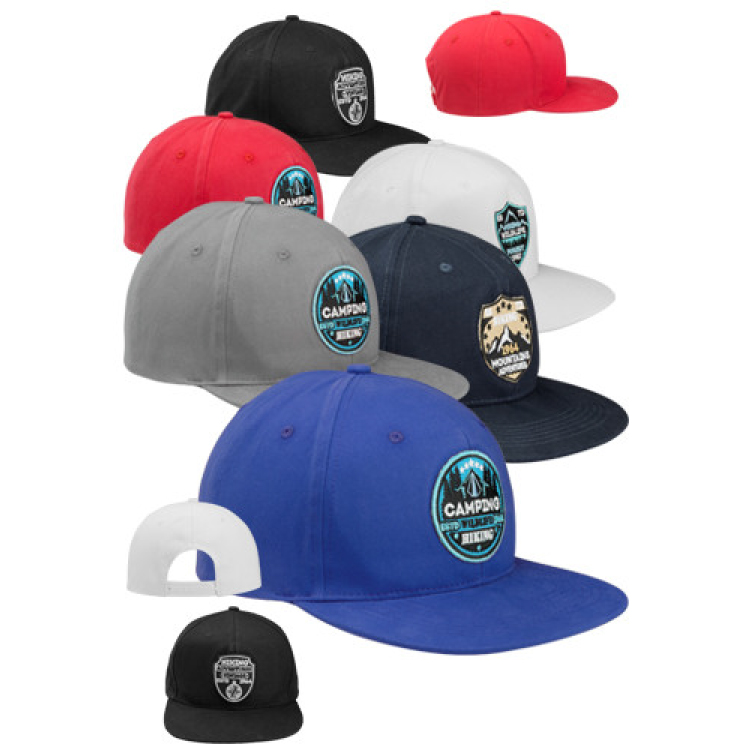 Flat Bill Snapback Hat 2