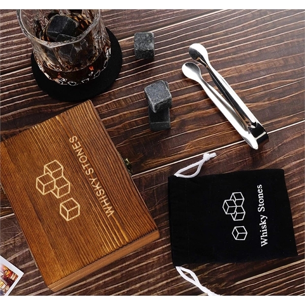 Whiskey Rocks Ice Cubes With Gift Set 1