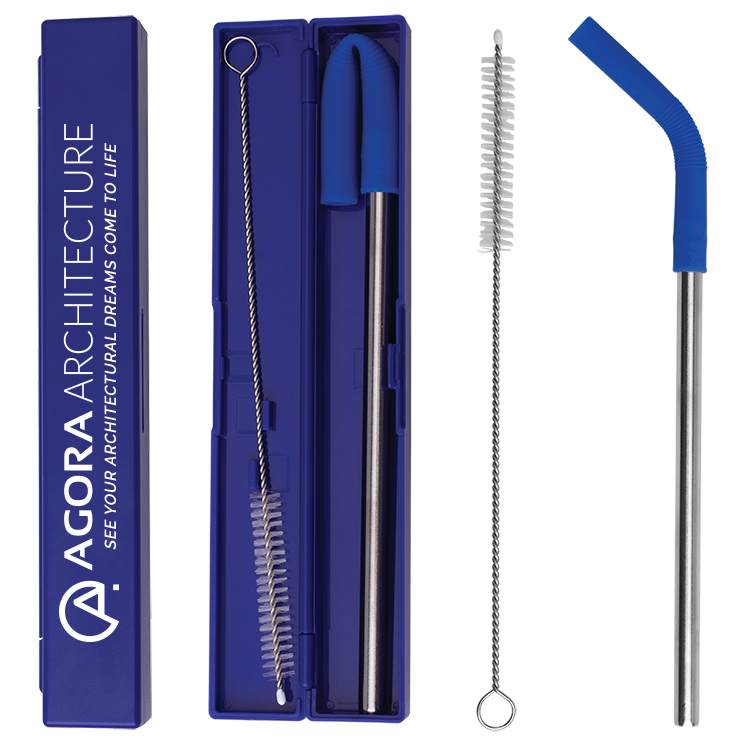 Stainless Steel Metal Straw Set 6