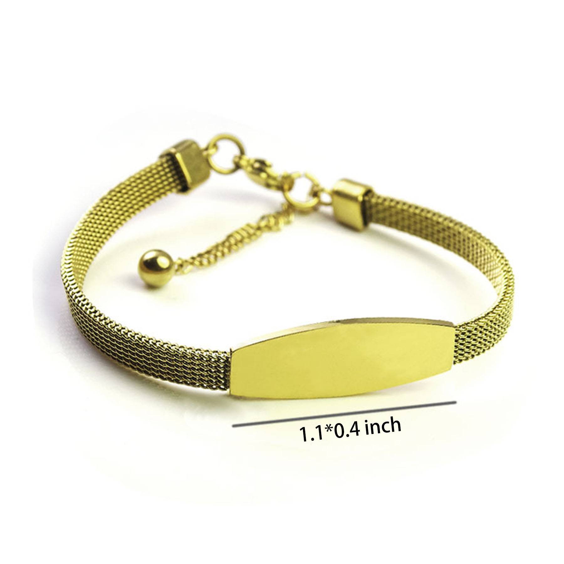 Engraved Stainless Steel Bracelet 2
