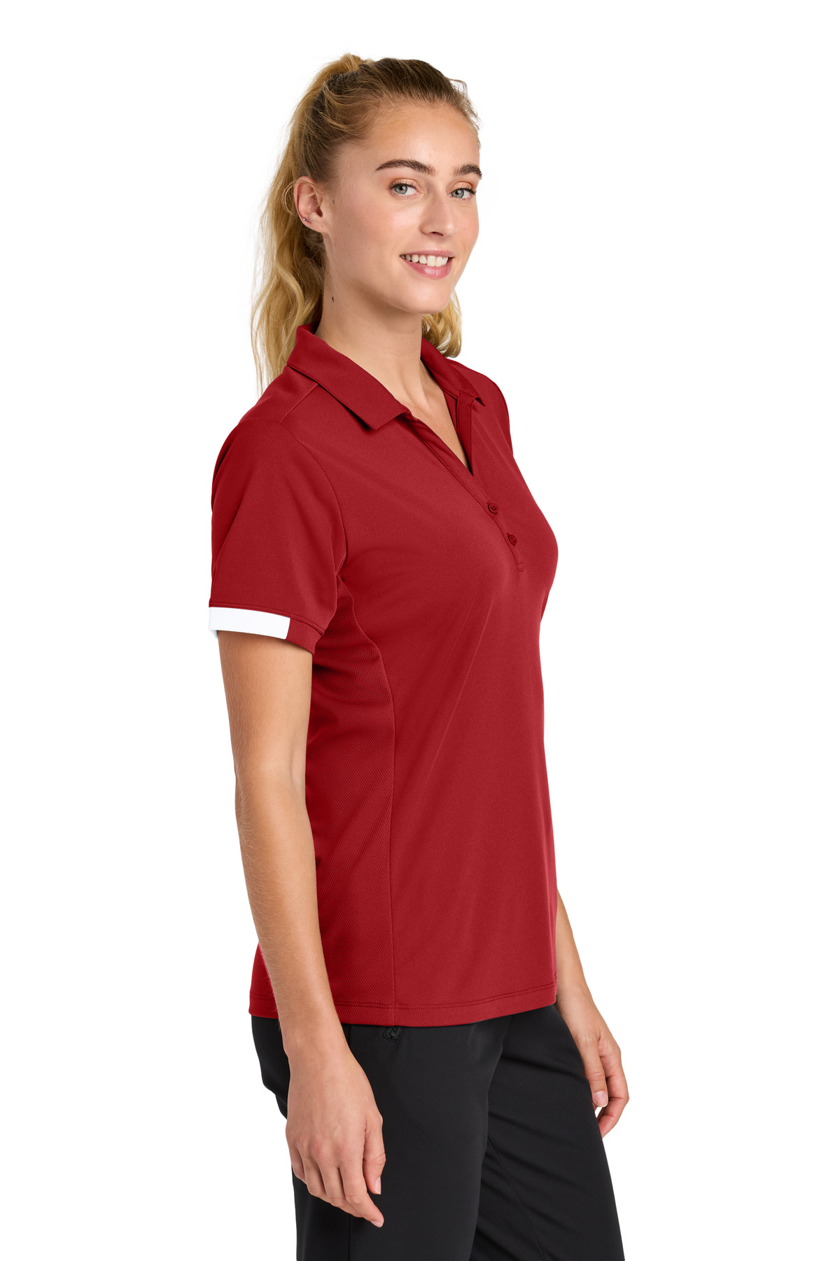 Sport-Tek Women's Club Colorblock Polo LST444 10