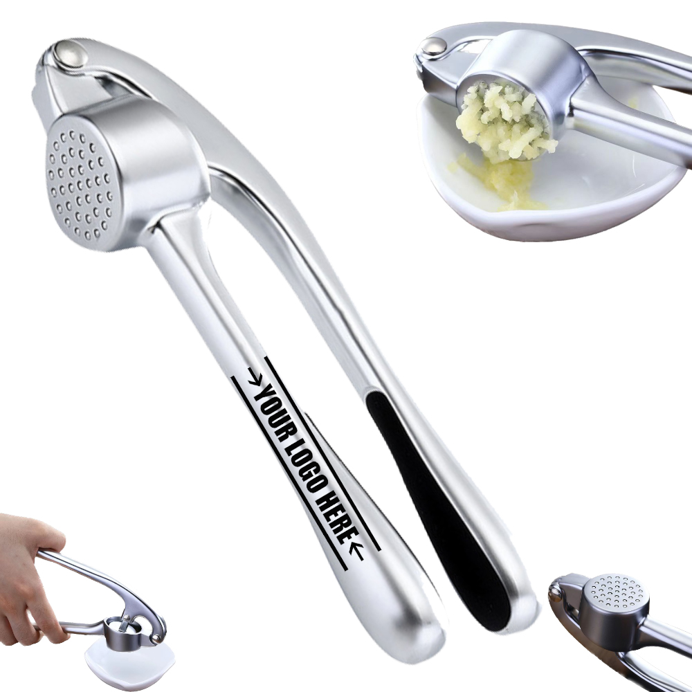 Zinc Alloy Garlic Press With Long-Handled 6