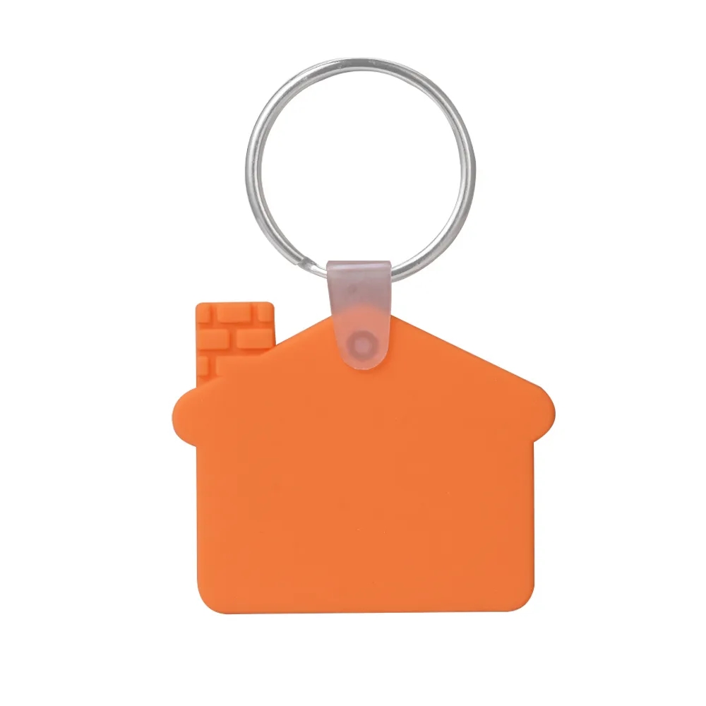 Custom House Shaped Silicone Keychain 15