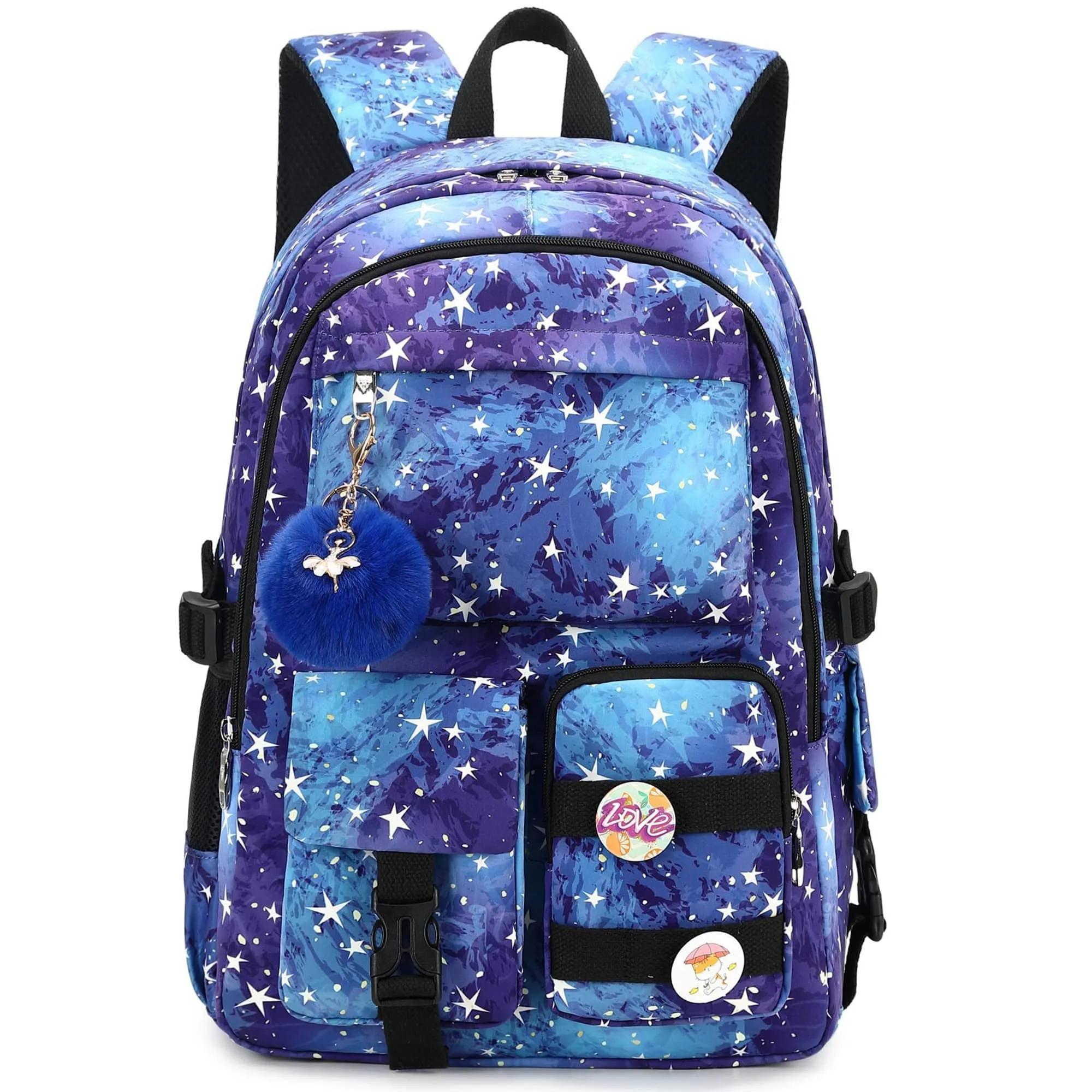 Custom Charming Pom-Pom Nylon Polyester Backpack 2