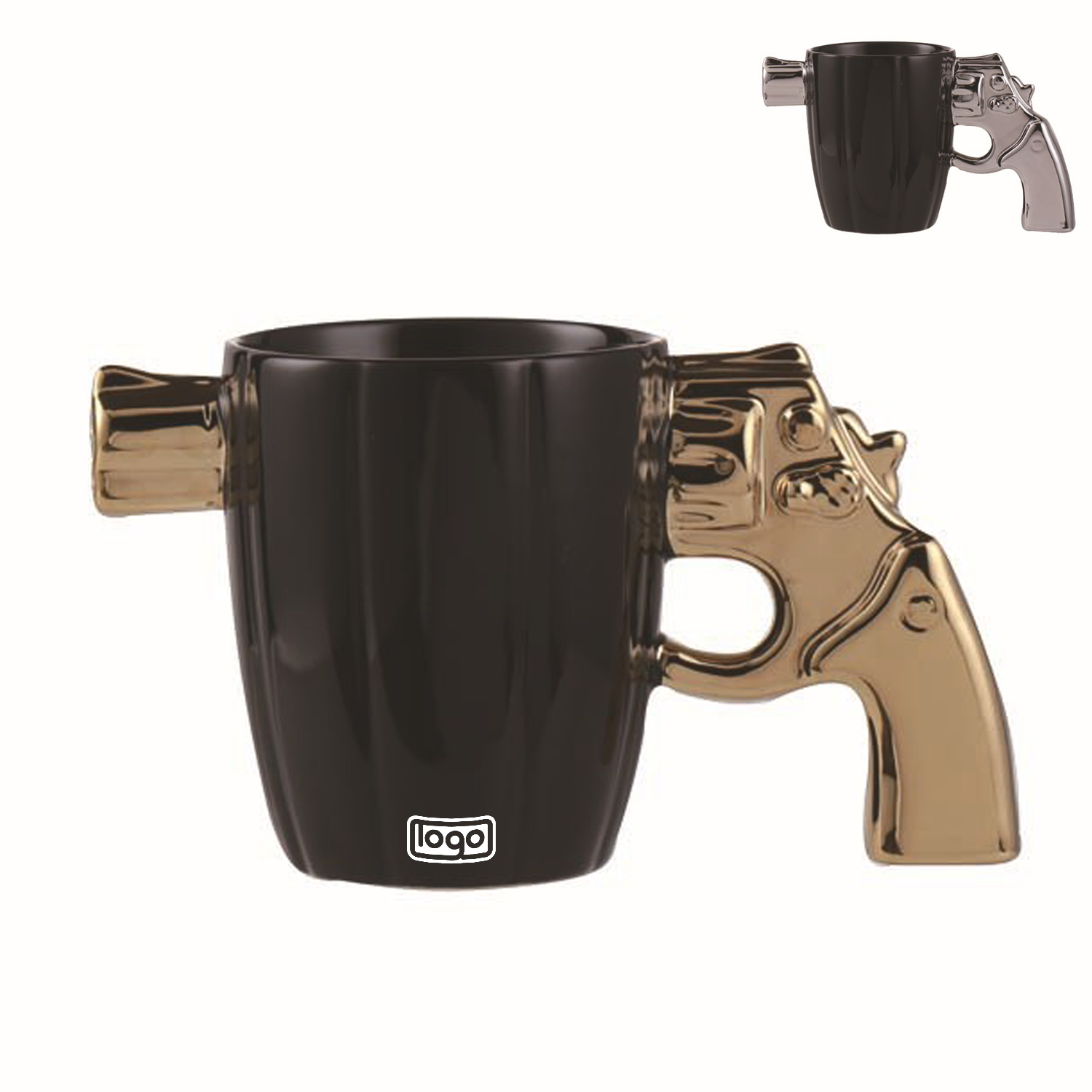 12Oz Fashion Ceramic Pistol Design Coffee Mug 11