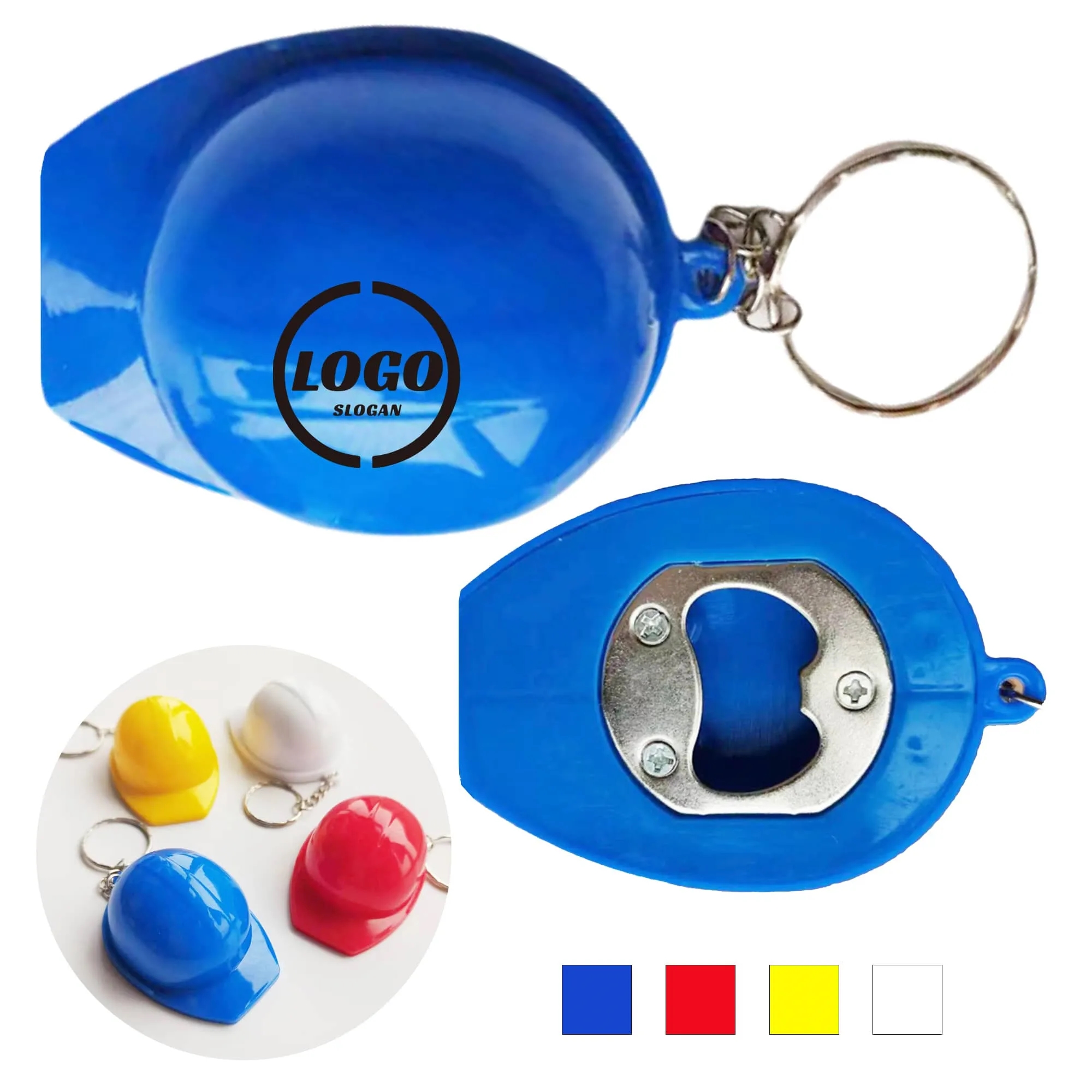 Unique Safety Helmet Bottle Opener Keychain