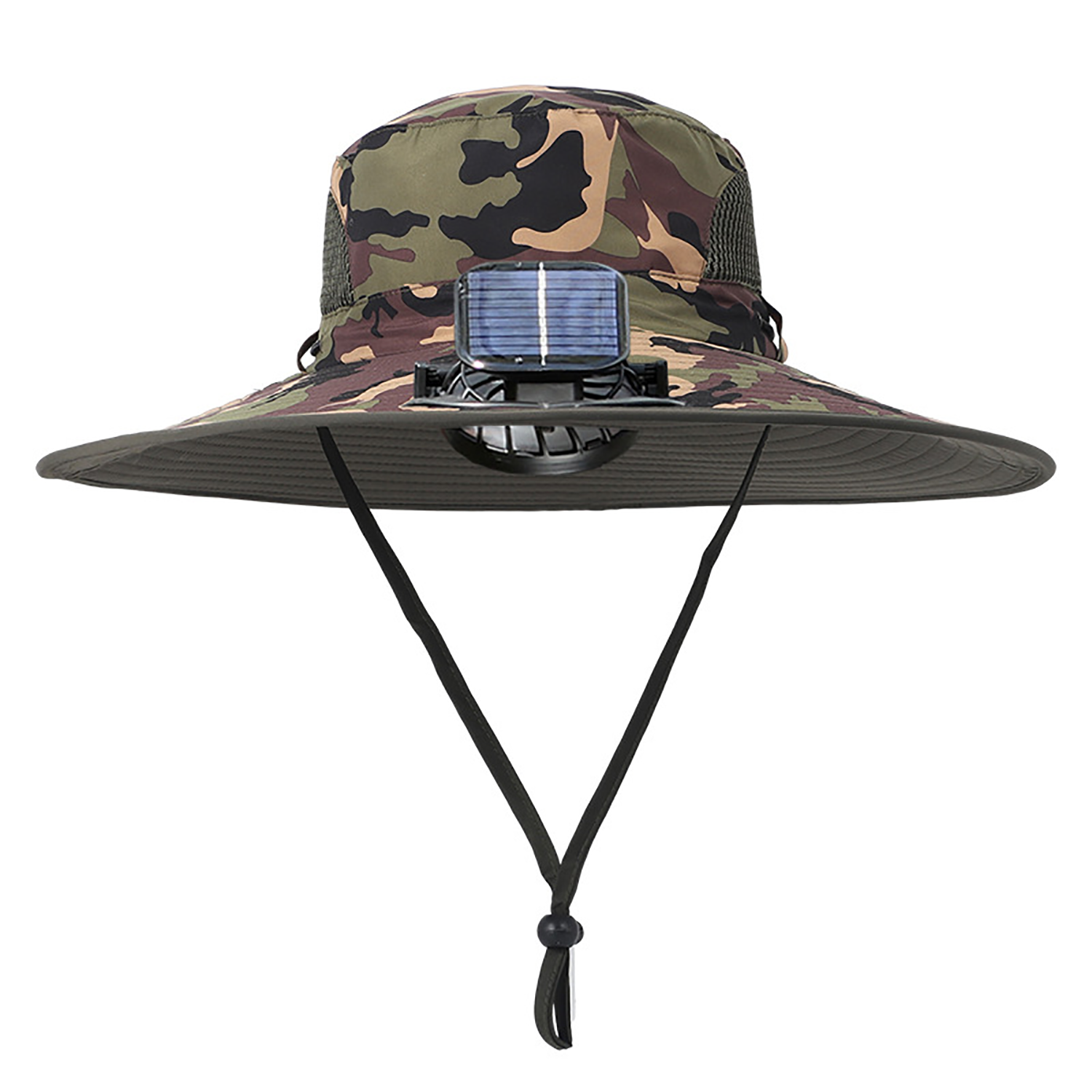 Wide Brim Solar USB Rechargeable Fan Sun Hat 10