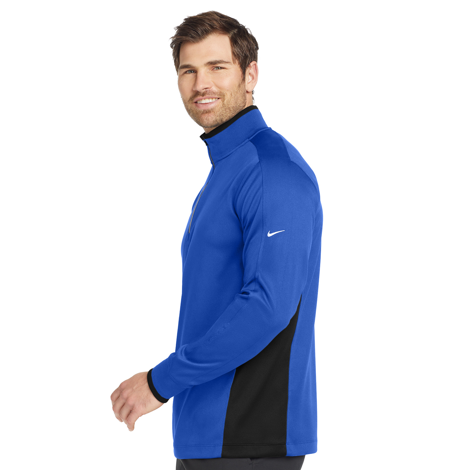 Nike Dri-FIT 1/2-Zip Cover-Up 8.3 oz. Sweatshirt Active Wear, custom hoodie or sweatshirt with logo imprint 3