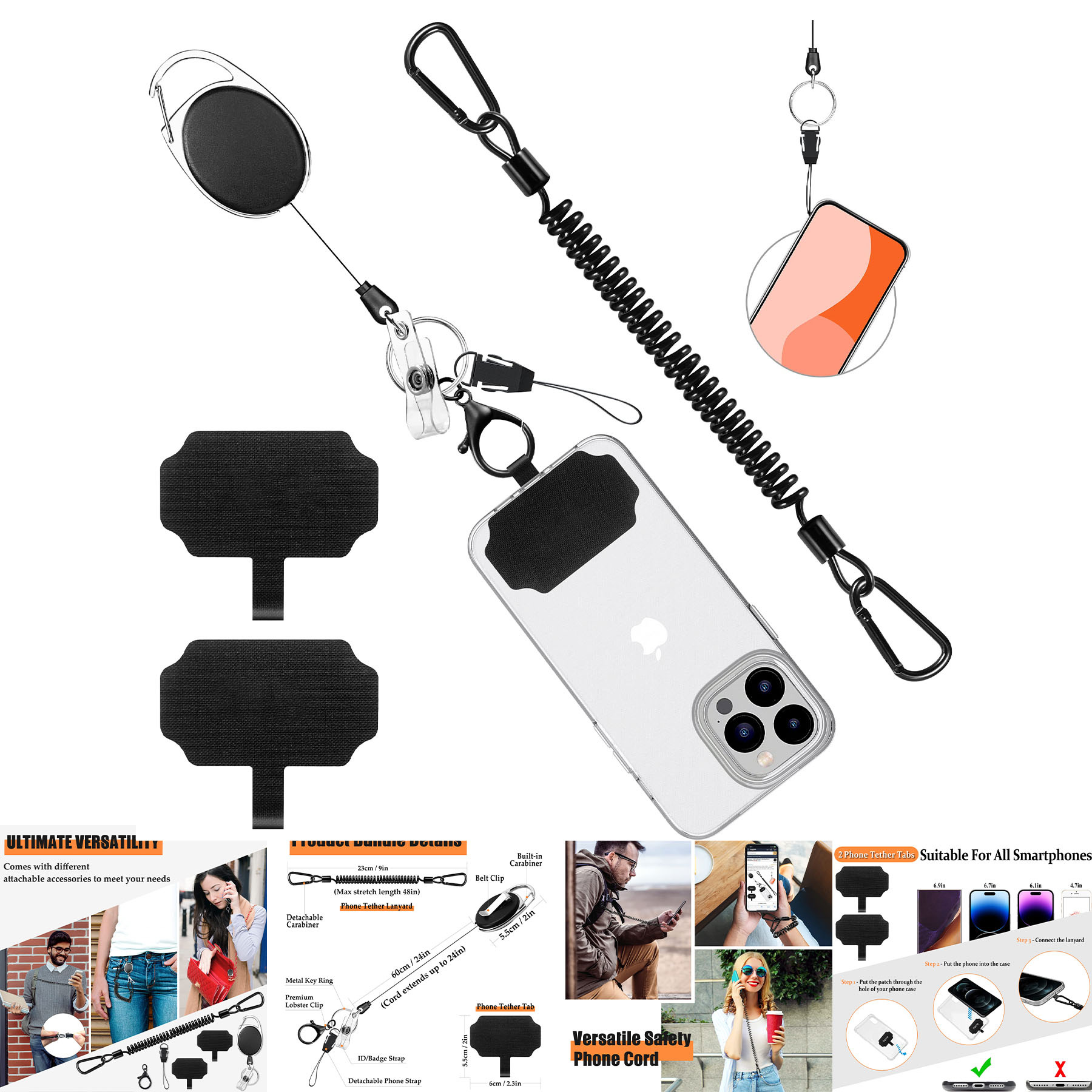 Theft and Drop Protection Phone Tether 2