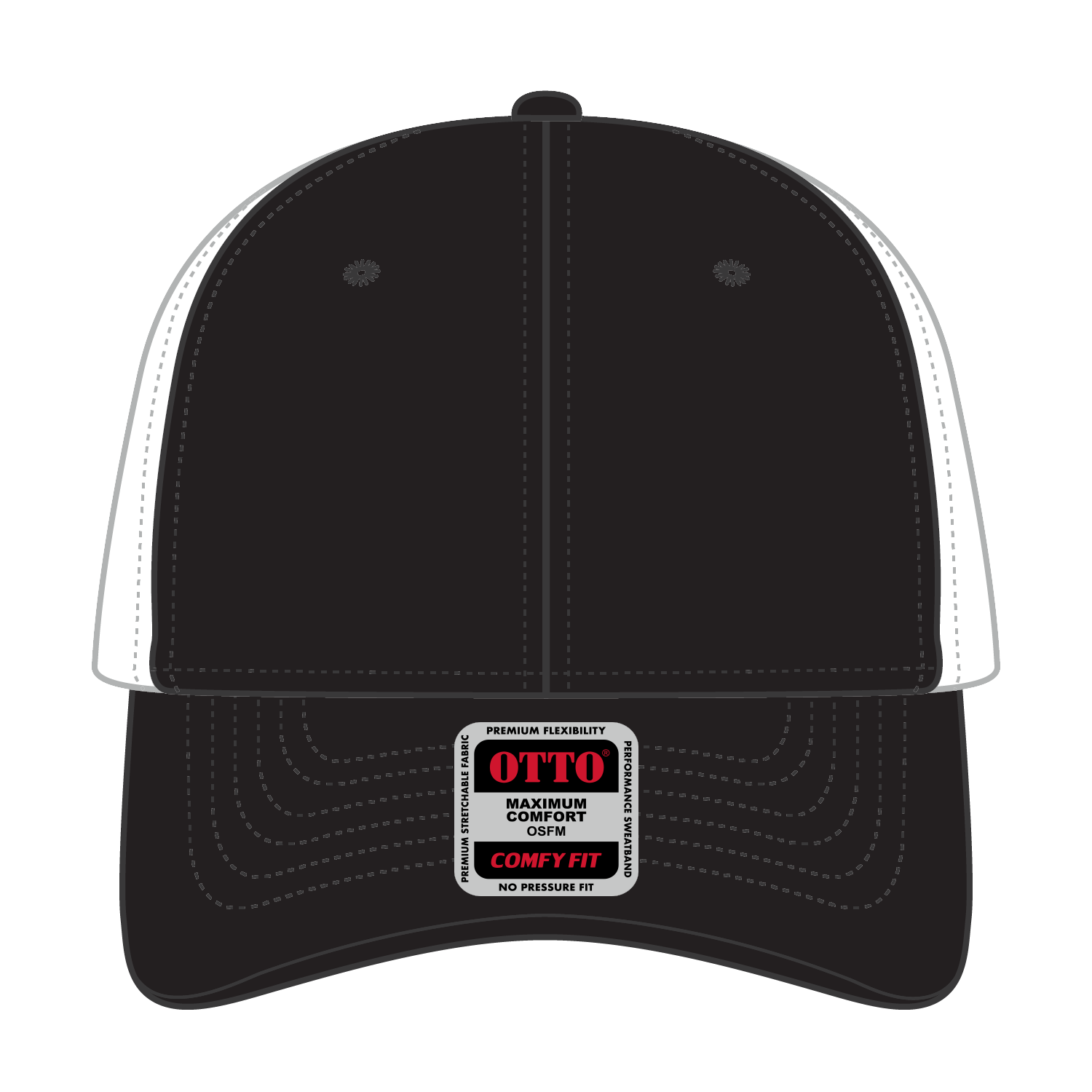OTTO CAP® OTTO COMFY FIT® 6 Panel Low Profile Mesh Back Trucker Hat 6