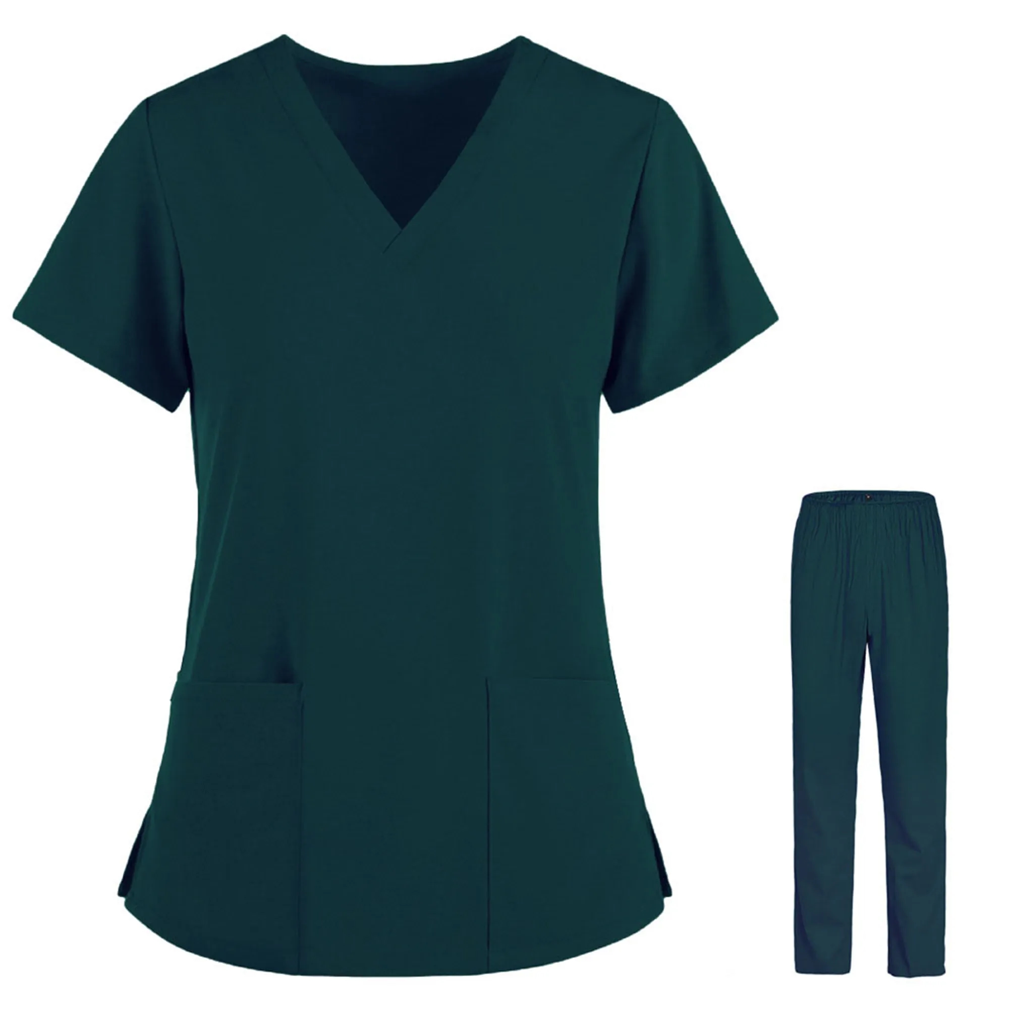 Stretchy Scrubs Medical Nursing Outfit 2