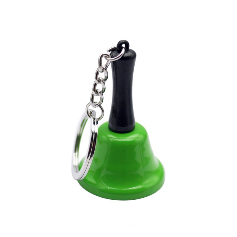 Mini Metal Reception Restaurant Call Bell /Hanging Christmas Rattle /Handbell W/ Keychain 6