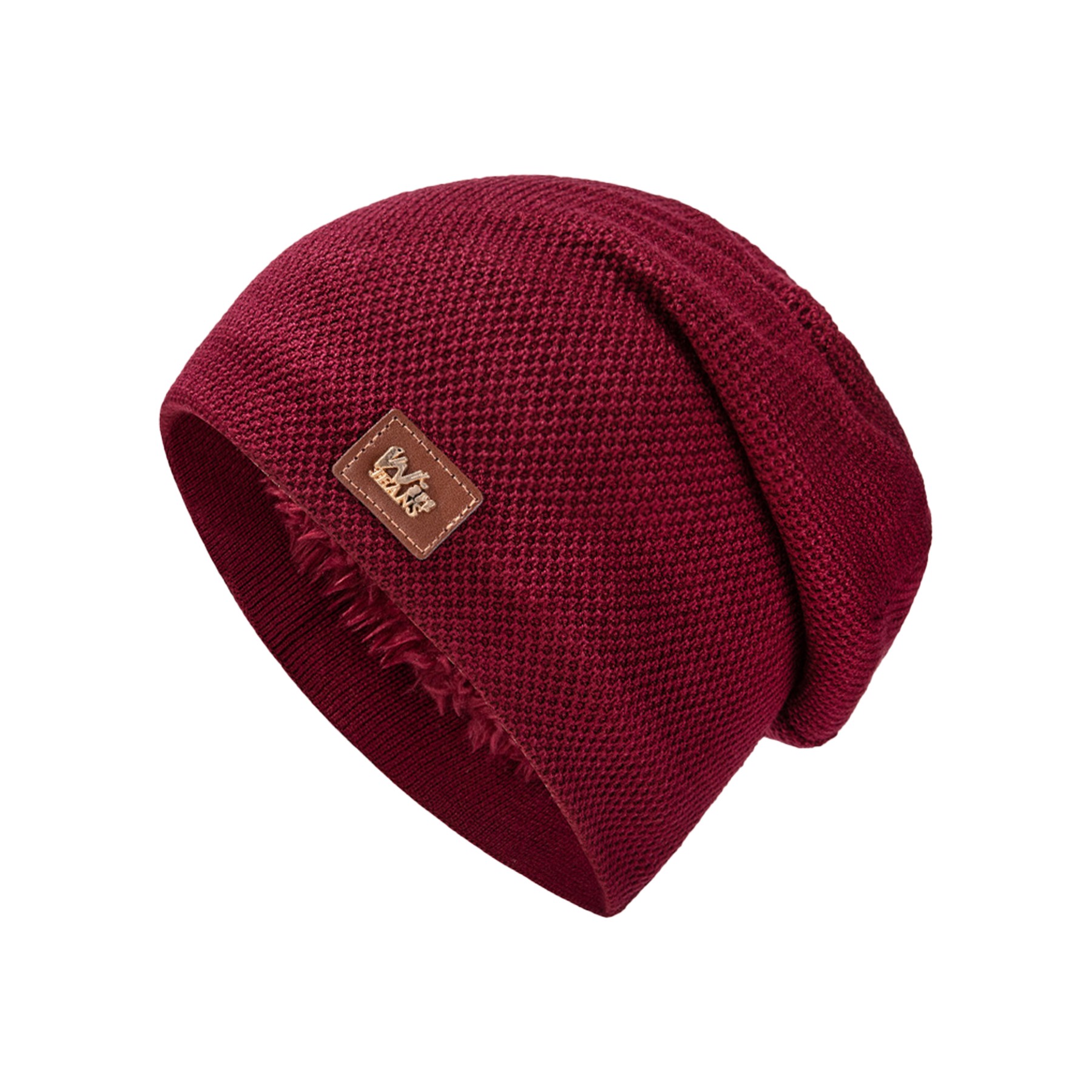 Knitted Fleece Beanie 2