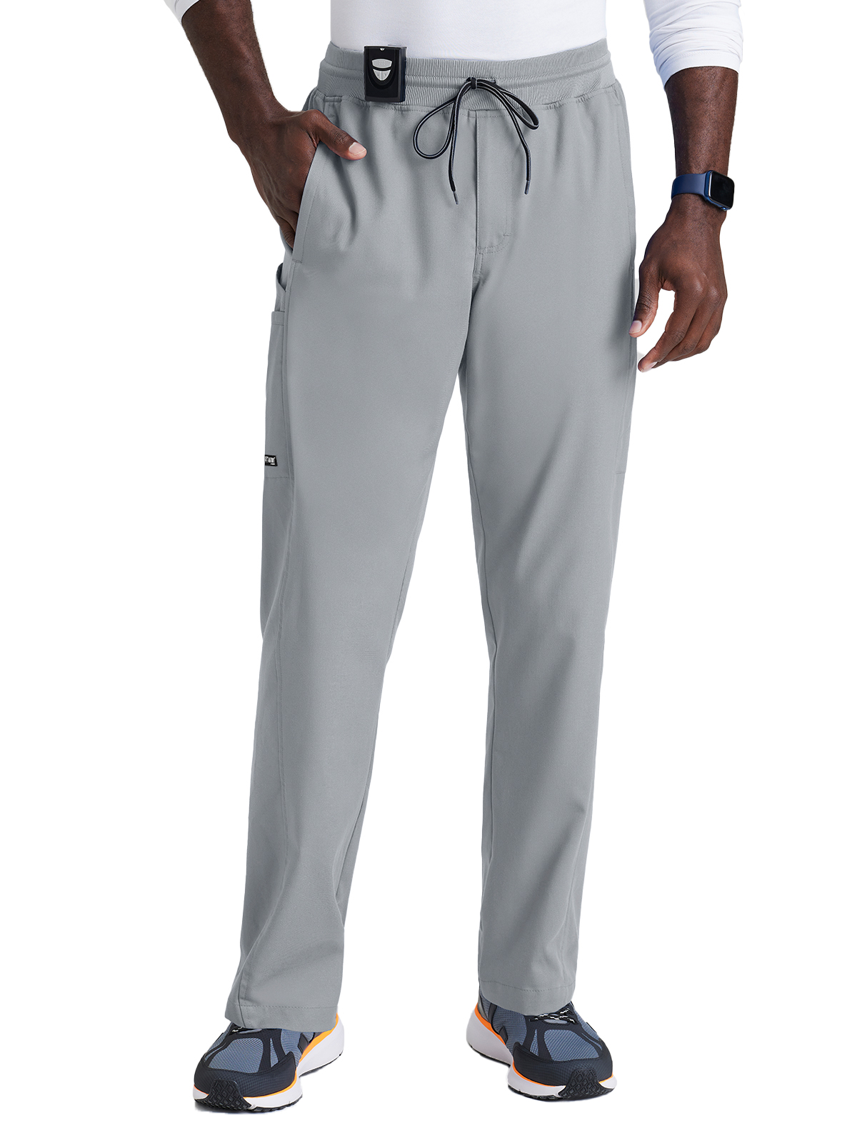 Grey's Anatomy Spandex Stretch - Men's Six-Pocket Straight leg Hudson Scrub Pant 4