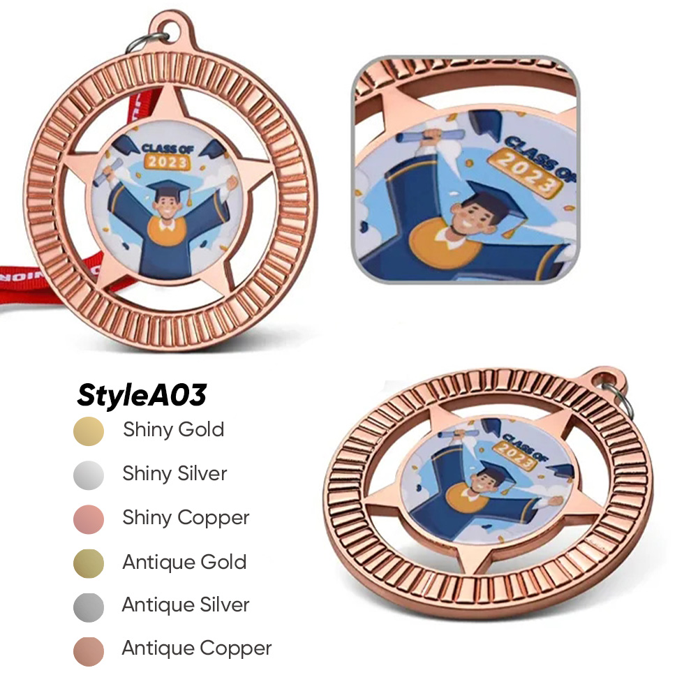 2" UV Printed Medals 11