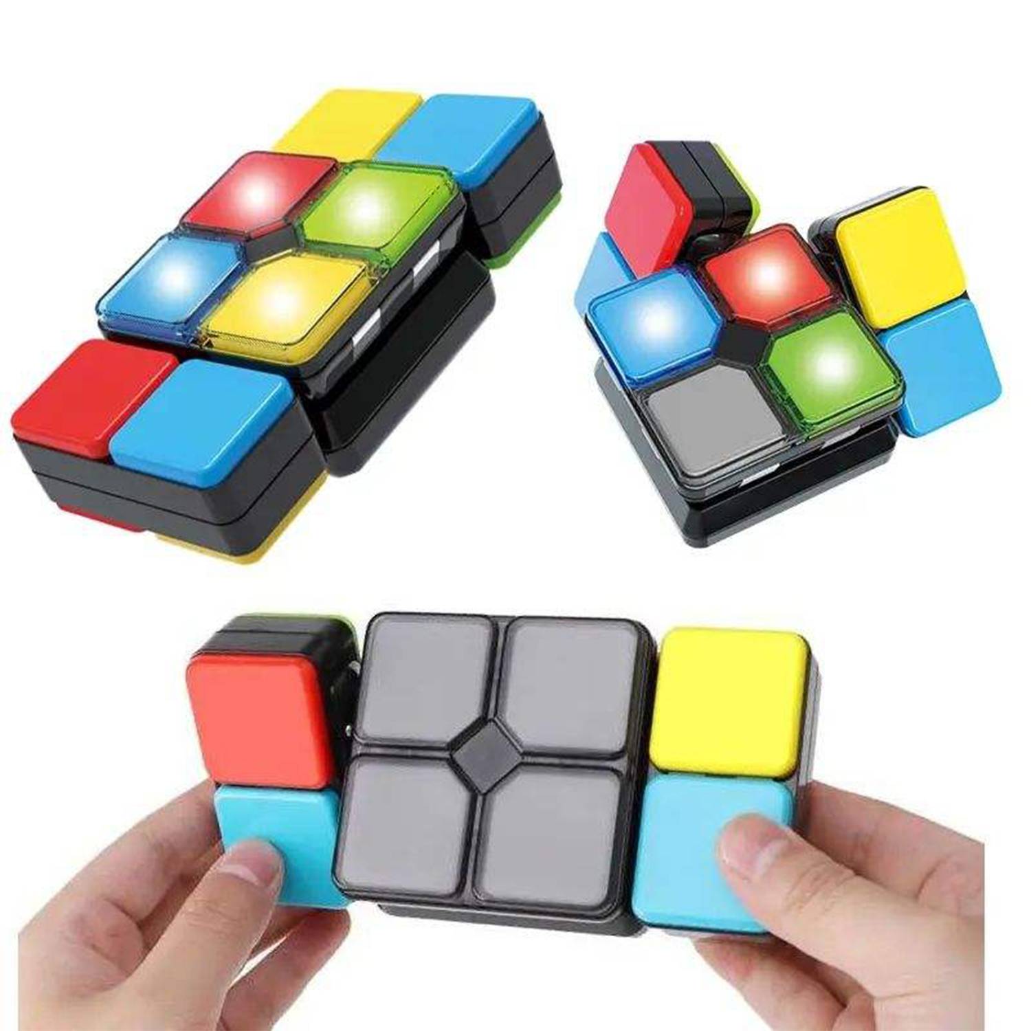 4 in 1 Kids Light-Up Musical Educational Puzzle Cube Toy 9