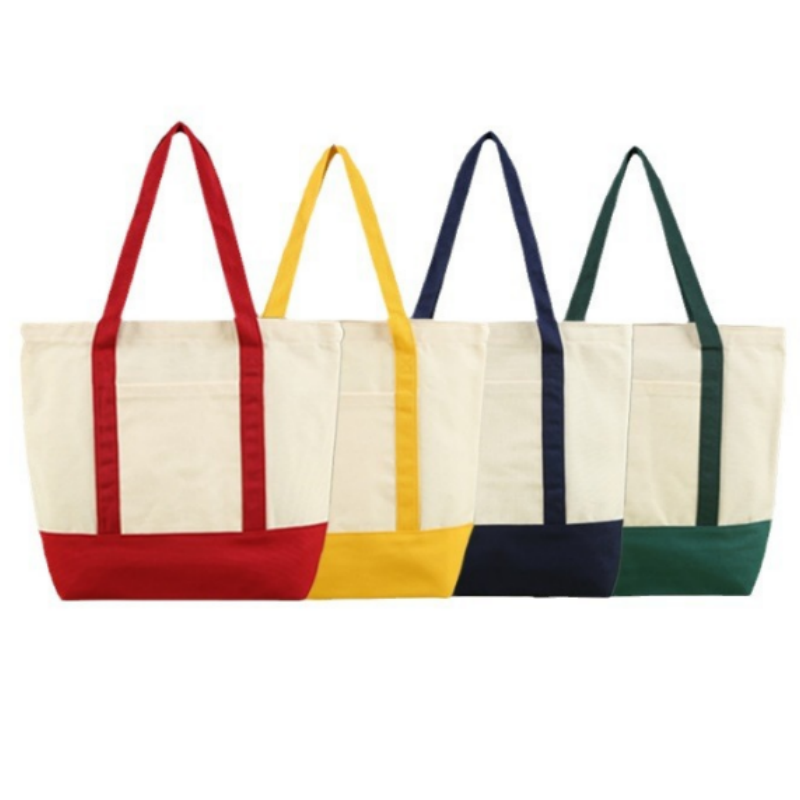 Cotton Canvas Boat Tote Bag, custom tote bag with logo imprint 1