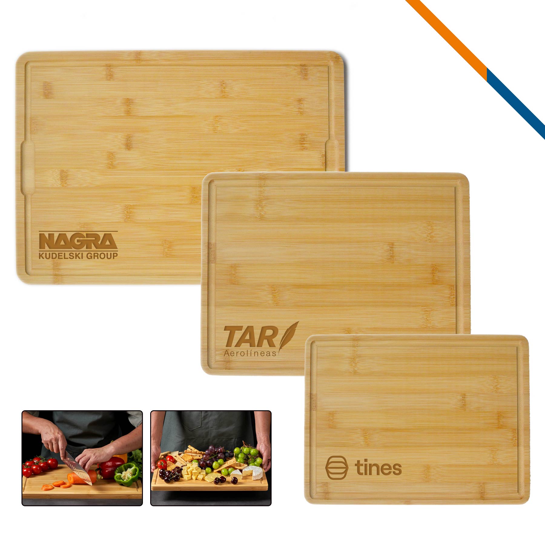 Mobley Bamboo Square Cutting Board 5