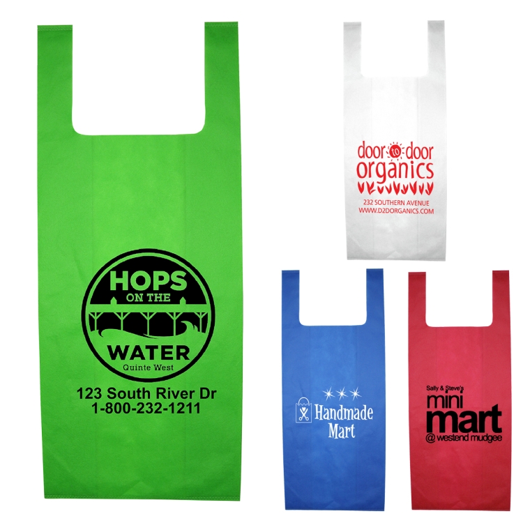 12” W x 22-1/2” H - Everyday Grocery Shopping Tote Bag