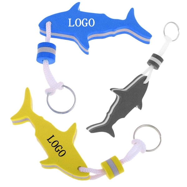 Shark Shaped EVA Floating Keychain 1