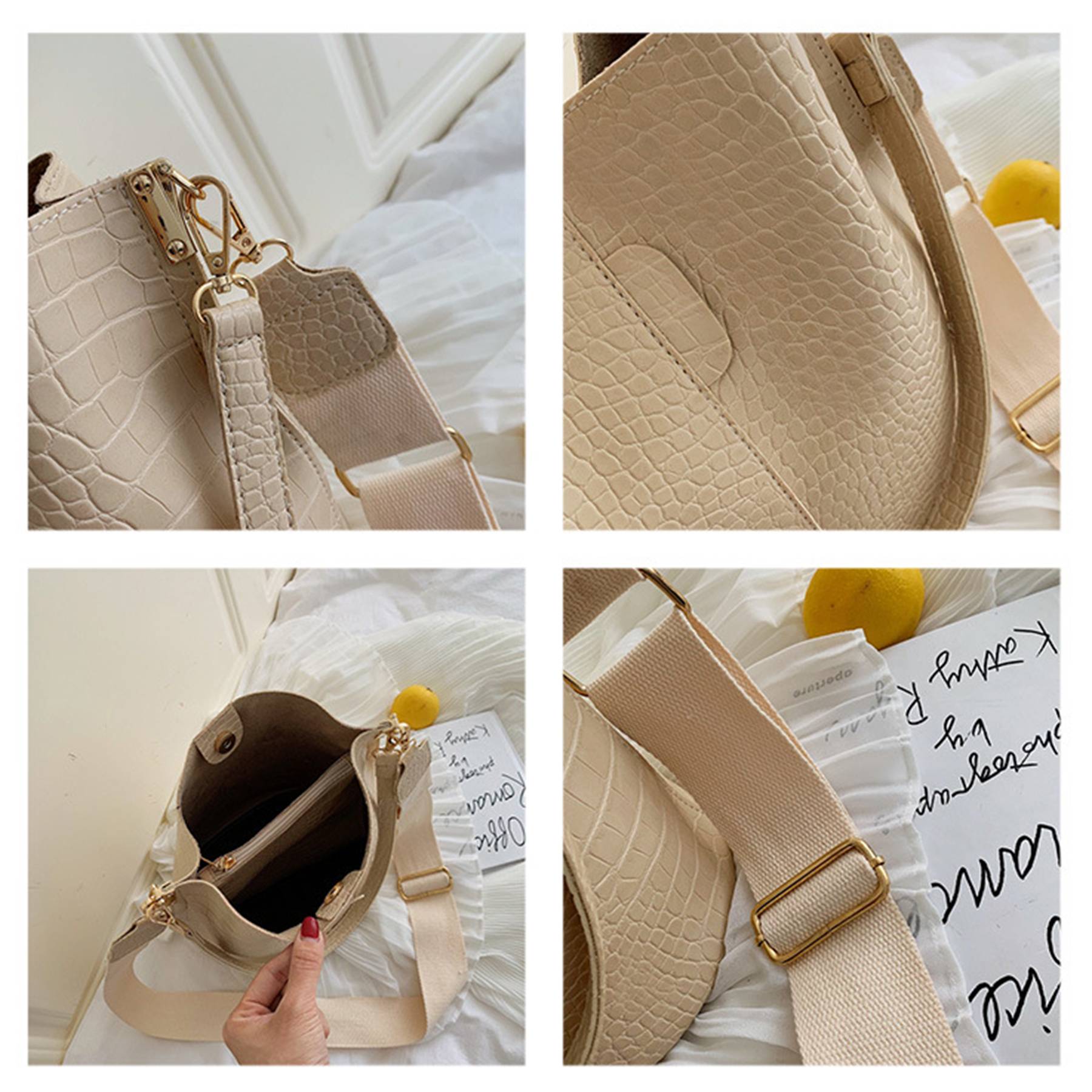 PU Bucket Bag And Crossbody Shoulder Handbags 8