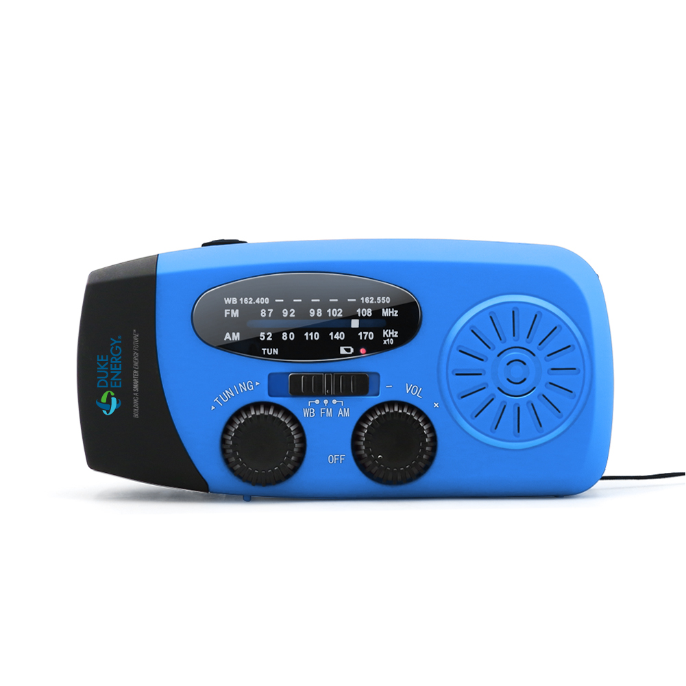 ResQ Emergency Radio – AM/FM/NOAA with LED Flashlight, 1000mAh Power Bank, Solar & Hand Crank 16