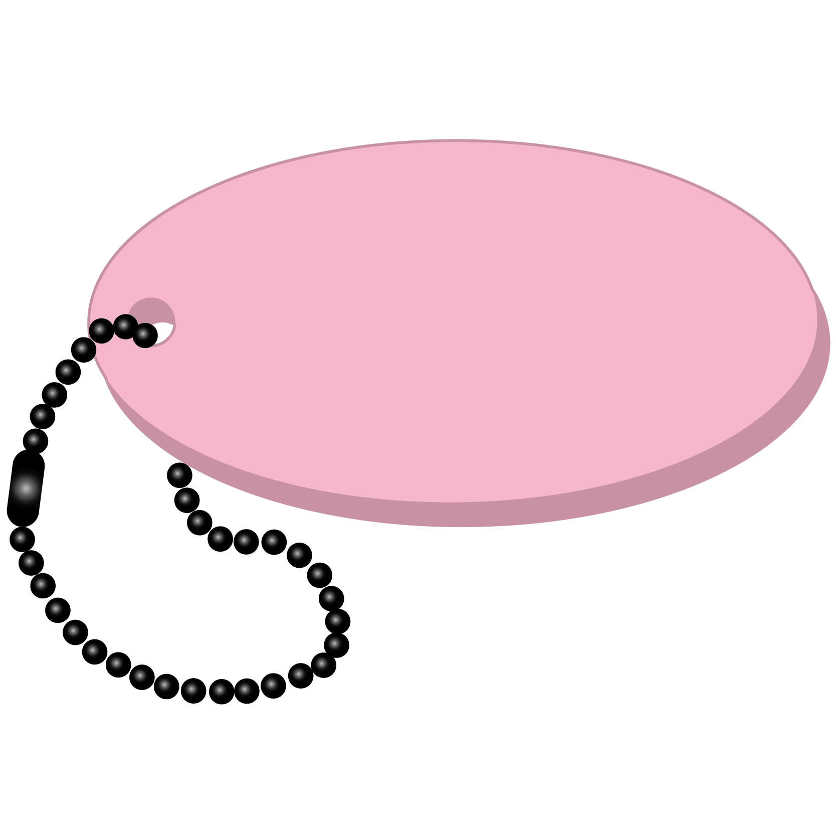 Oval Key Tag 13