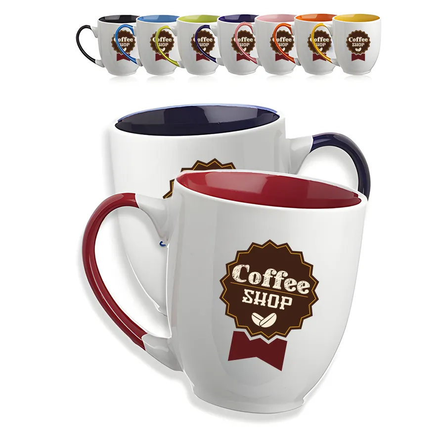 Smooth Bicolored Coffee Mugs 3