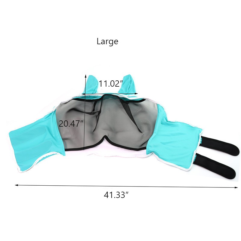 Breathable Horse Fly Veils Ears Horse Fly Mask 4