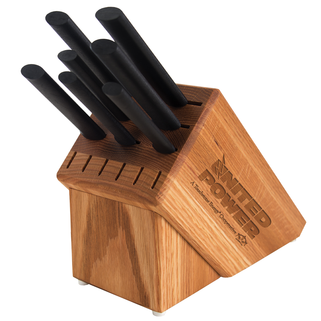 Essential Oak Block Set w/ Black Handle 2
