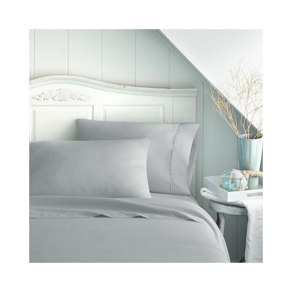 Double-Brushed Sheet Sets - Light Gray Full 4 Piece 2