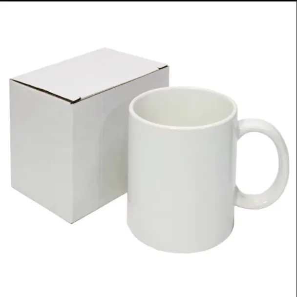 Coffee Mug White Ceramic Cup With Handle 3