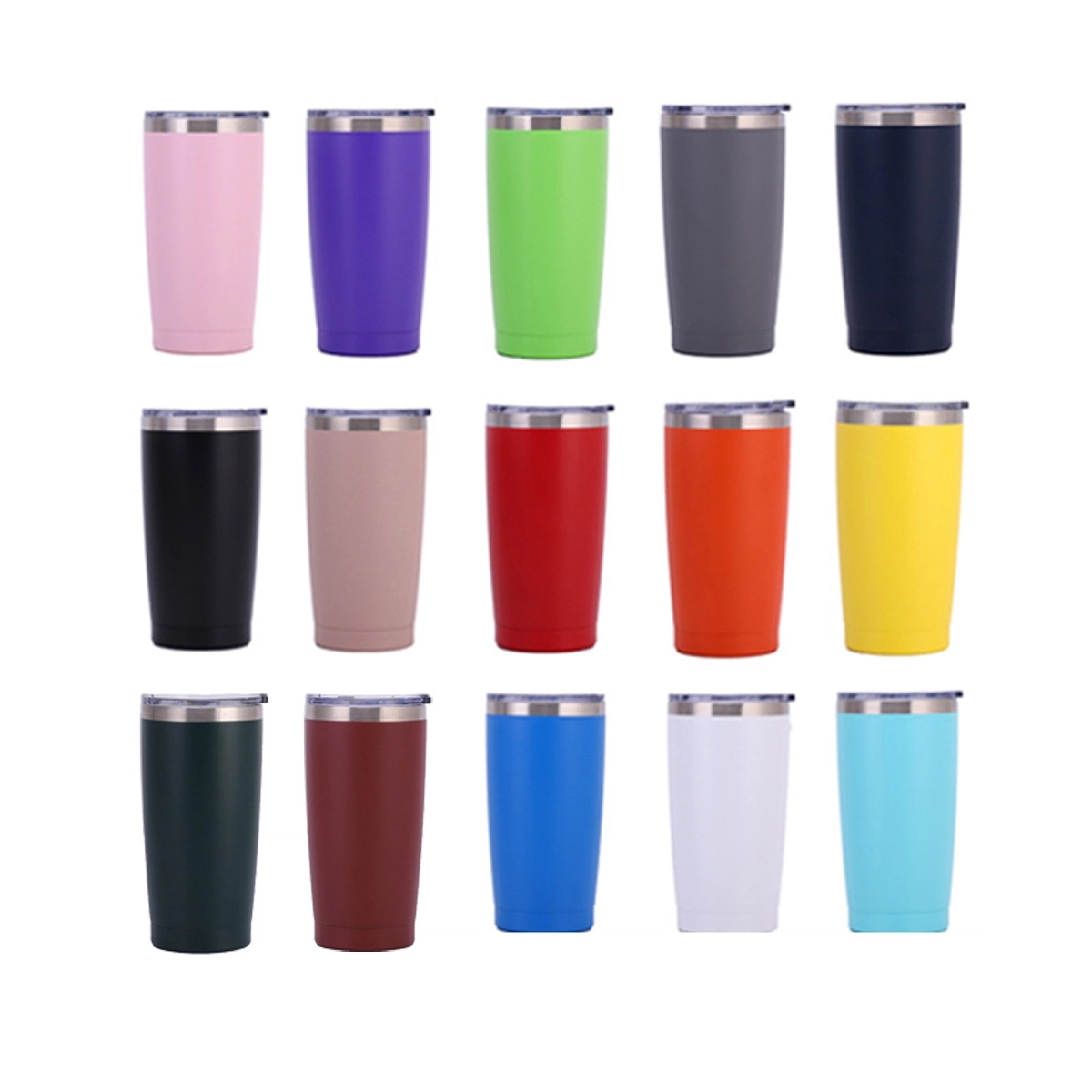 20oz Stainless Steel Tumbler with Lid 2