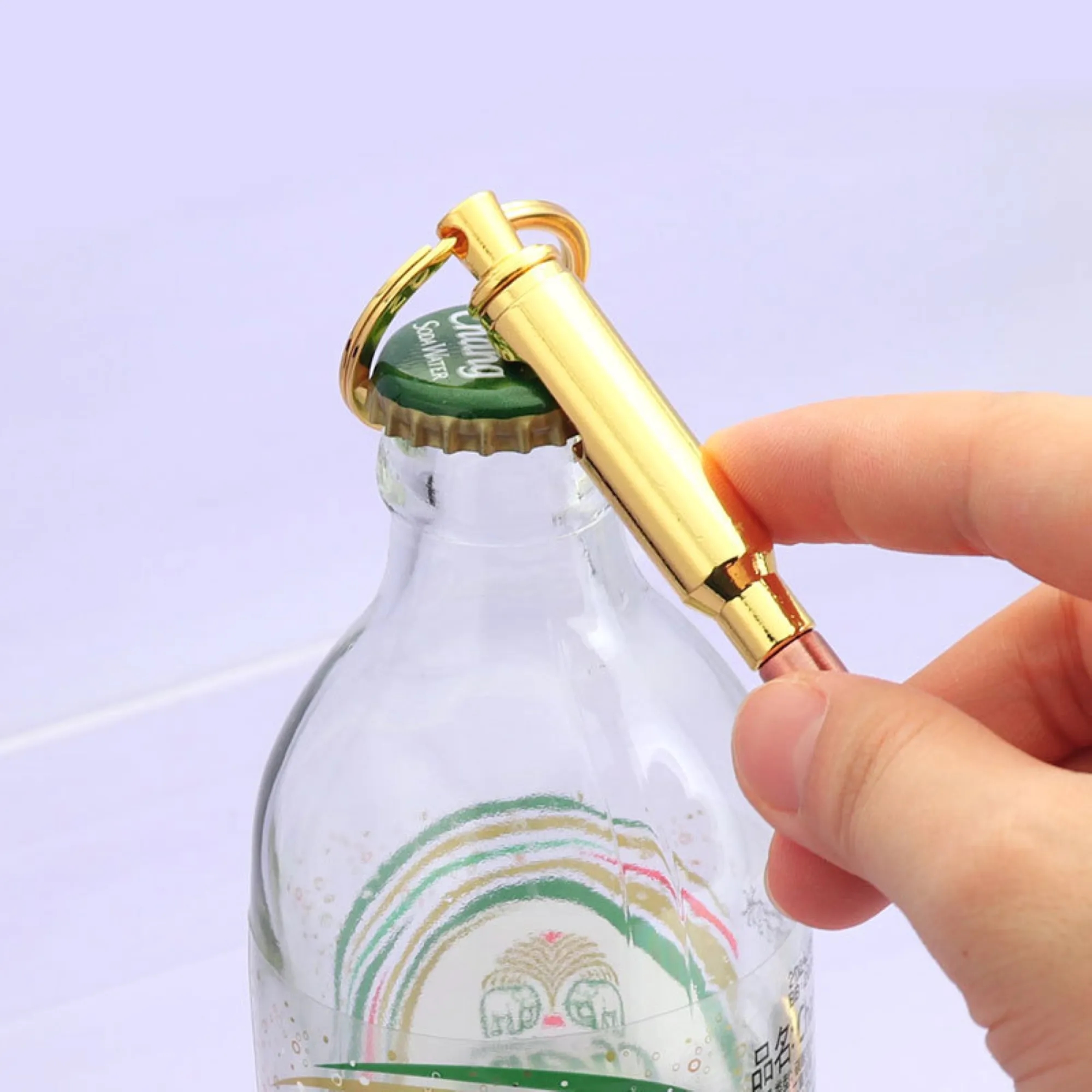 Bullet Shaped Alloy Keychain Bottle Opener 2