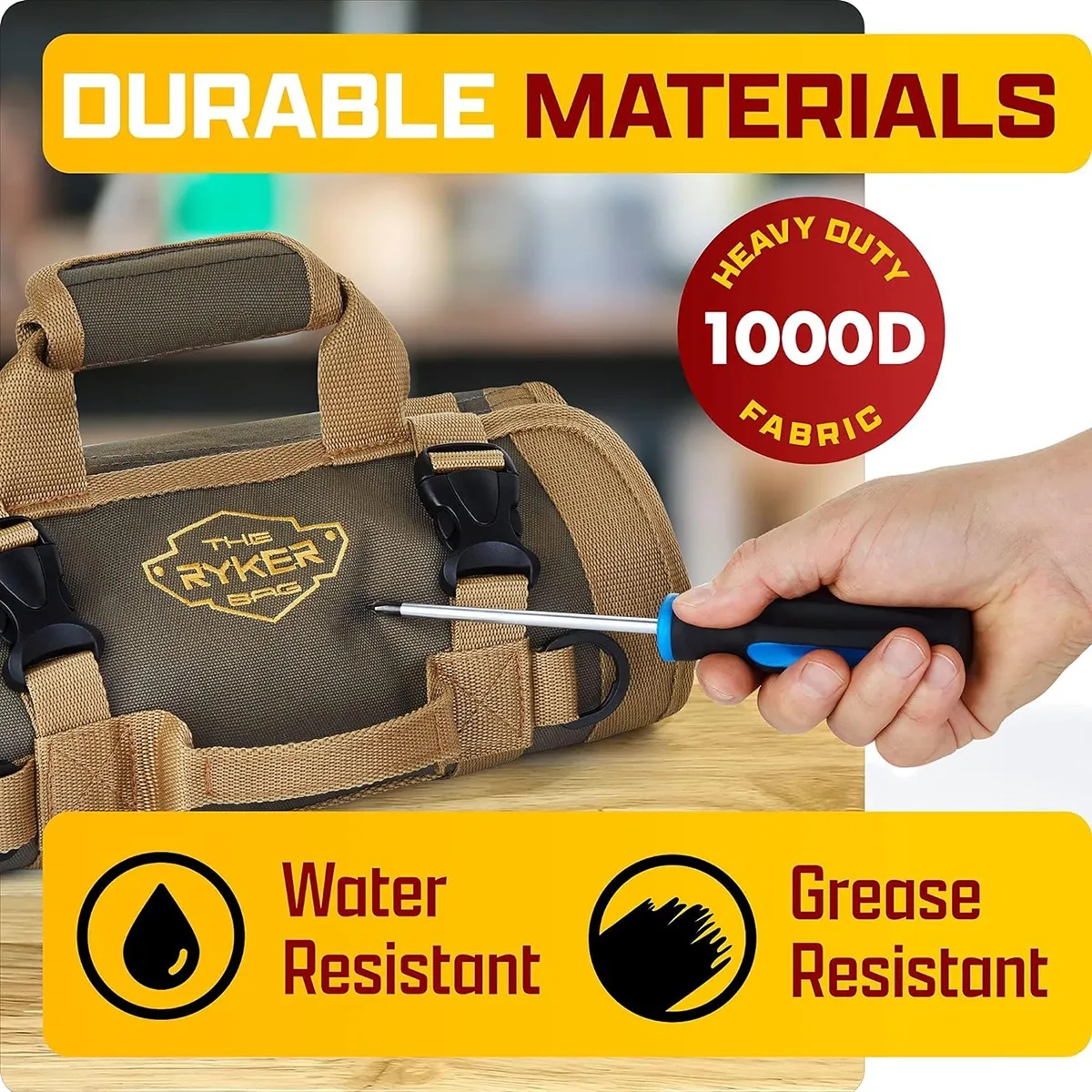 Heavy Duty Roll Up Tool Bag Organizer 4