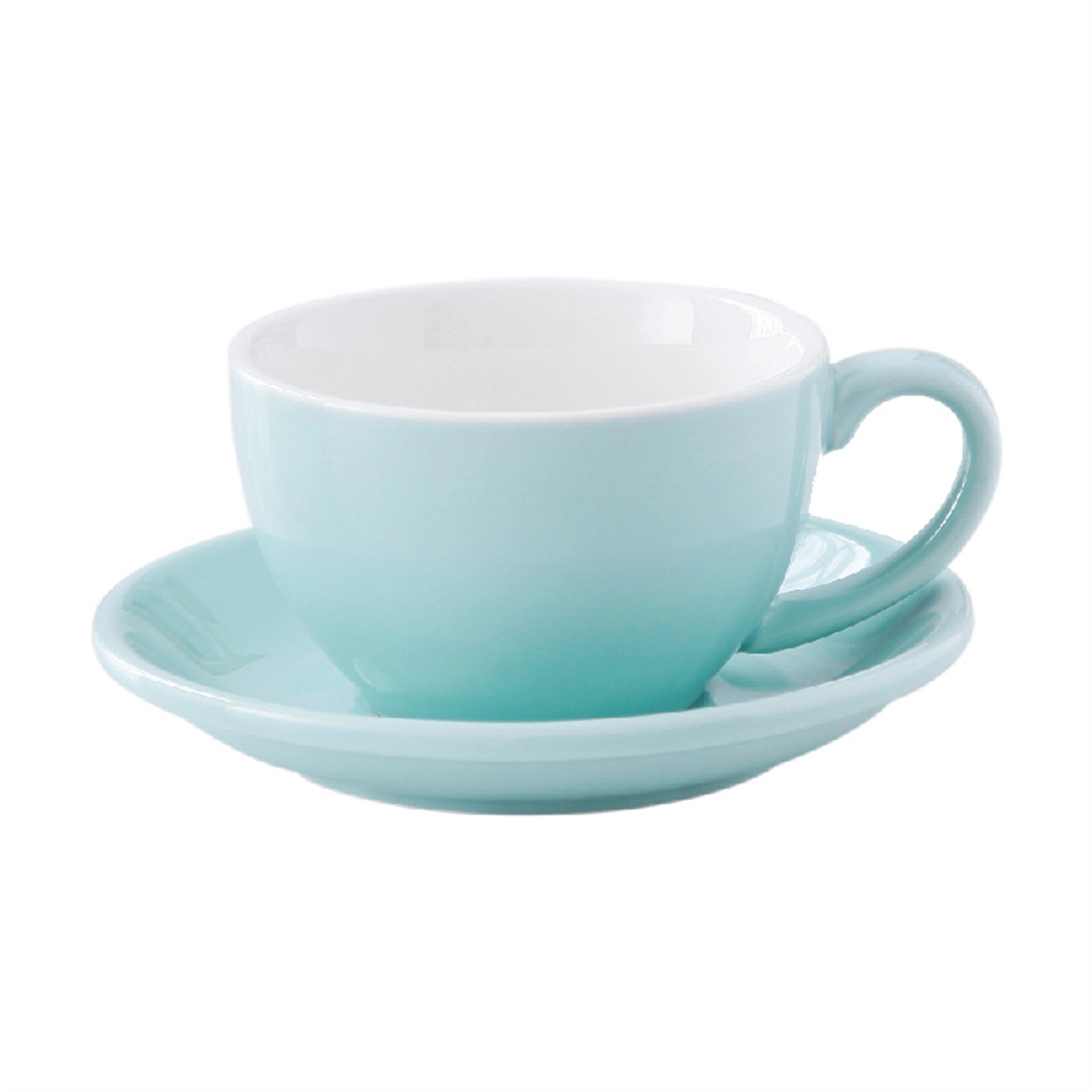 10 Oz Ceramic Coffee Cup and Saucer with handle 15