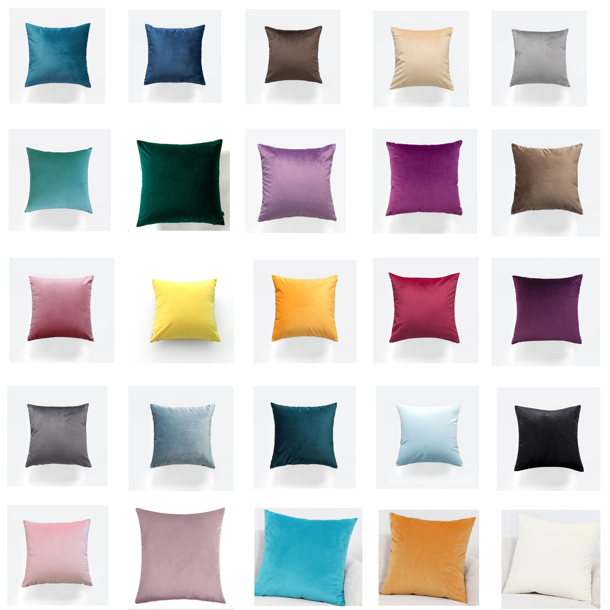 Decorative Throw Pillow With Soft Velvet Cases 2